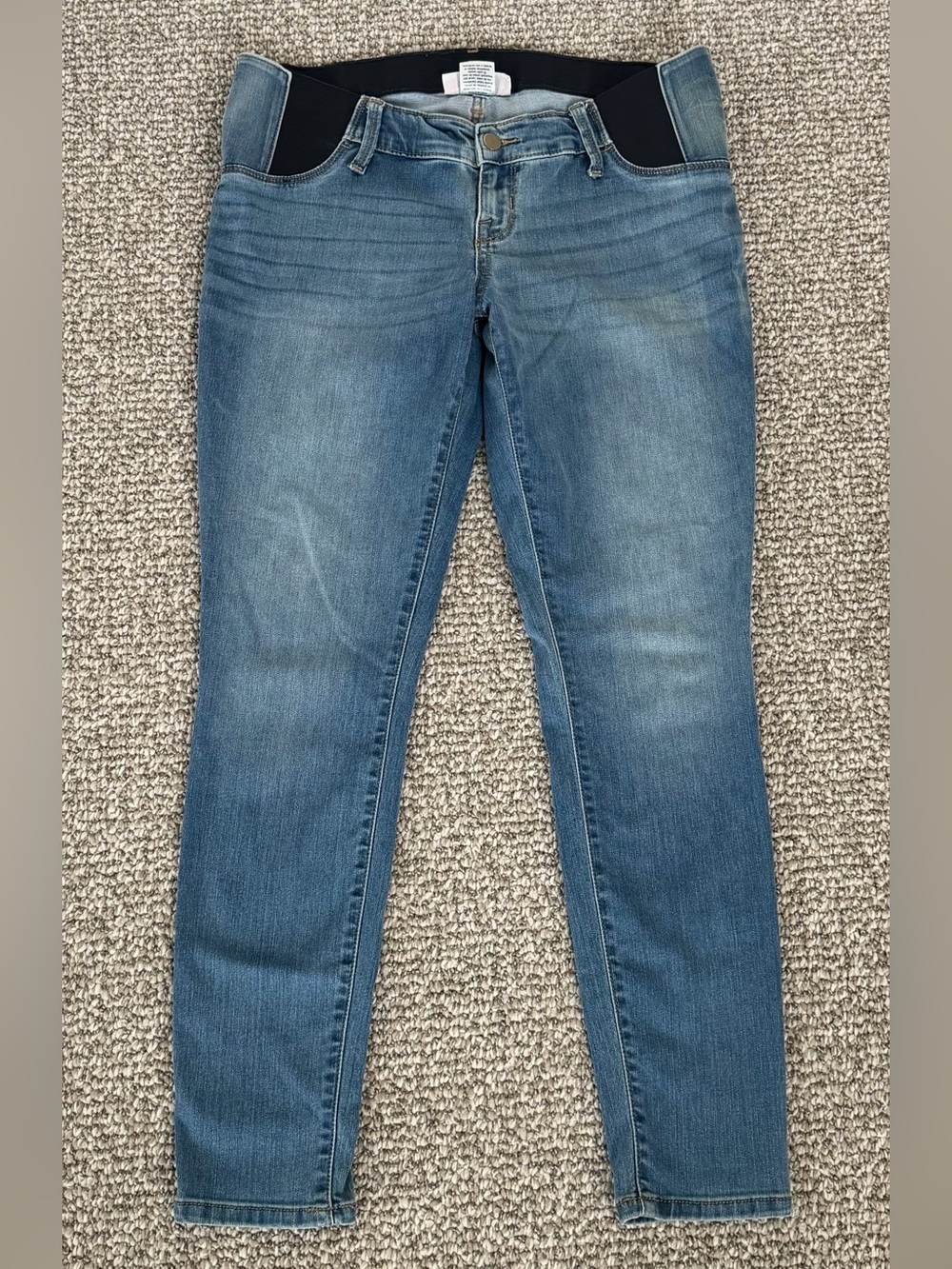 Isabel Maternity Skinny Jeans in Blue Size 28